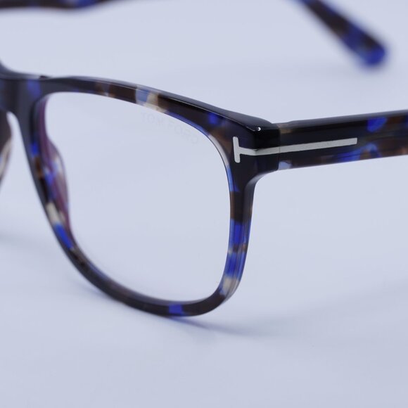 🕶️ New Tom Ford FT5662-B 055 56mm Eyeglasses - Blue Havana Frame - Picture 10 of 11